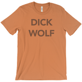 -Unisex style, crew neck, short sleeve Bella + Canvas t-shirt. Made of super soft, combed and ring-spun cotton. Ethically dyed, cut and printed in the USA. funny mens tee law and order meme joke tv executive producer furry prowl furries casual wolves sheeps clothing television solar opposites-Burnt Orange-Extra Small (XS)-