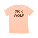 -High quality Bella + Canvas tri-blend graphic tee. Made of soft, durable and lightweight (3.8 oz) blend of 50% polyester, 25% combed, ringspun cotton and 25% rayon). Ethically dyed, cut & printed in the USA. funny mens tee law and order meme joke tv executive producer furry prowl furries casual wolves sheeps clothing television-Orange Triblend-Extra Small (XS)-