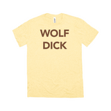-High quality Bella + Canvas tri-blend graphic tee. Made of soft, durable and lightweight (3.8 oz) blend of 50% polyester, 25% combed, ringspun cotton, 25% rayon). Ethically dyed, cut & printed in the USA funny mens tee law and order meme joke tv executive producer furry prowl furries casual wolves sheeps clothing knot-Yellow Gold Triblend-Extra Small (XS)-