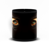 -Whether asserting your expert skills or looking for a gift they'll never see coming... Premium quality 11oz or 15oz black coffee mug. High quality, durable ceramic. funny crafty caffeinated ninjas martial arts balaclava martial arts intense eyes sneaky silent deadly assassin code warrior office computer ninja cup -