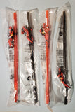 -Complete set of 4 hard plastic 7-Eleven promo Slurpee straws, two transparent red & two black, each with an attached figure of Deadpool in a different stripper pole pose. Straws are 12" with ~3" figures. Made in the USA by Whirley Drinkware in 2018 exclusively for 7-11. Complete set of 4, New in unopened packaging. -