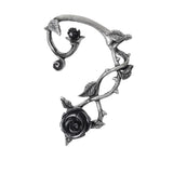 Black Rose Ear Wrap, Alchemy Gothic (E410)-