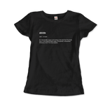 -Women (Fitted)-Black-S-