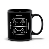 -Premium quality mug in your choice of 11oz or 15oz. High quality, durable ceramic. Dishwasher and microwave safe. Hand washing recommended to help prevent fading. This item is made-to-order & typically ships in 2-3 business days. AGLA kabbalah prosperity wealth success charm magick symbol sigil coffee mug tea cup -