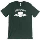 -Stay Spoopy winged skull graphic tee. High quality printing on soft Bella Canvas Canvas shirt. These shirts are made-to-order and typically ship in 2-4 business days from within the USA. Funny kowai cute halloween goth gothic spoopy spooky girl boy mens womens unisex t-shirt -Forest-S-