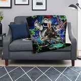 Covid Buster Biden Microfleece Blanket - Political Ghostbuster Parody-Silky-soft premium microfleece blanket ideal for snuggling and even warmer than it looks. 100% polyester, micro-mink exterior and microfiber fleece backing. Funny President Joe Biden 2021 Political Ghostbuster Pandemic Parody Donald Trump Covid-19 Coronavirus Superspreader Staypuft USA Superhero Science Matters-