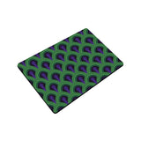 -High quality 23.6 x 15.7in (60x40cm) doormat / floor mat. Professionally printed, durable & colorfast non-woven polyester fiber top, non-slip bottom. Indoor / outdoor use. Free Shipping Worldwide. Unique classic retro horror hotel room 237 carpet pattern doormat. Great gothic housewarming gift. Blue, green and purple.-