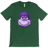 -Retro Y2K fashion hiphop streetwear purple swag high ape bonzi 420 great grape gorilla windows98 2000 internet meme spyware virus nineties funny stoner millennium icon Comfortable and durable mens/unisex style Bella & Canvas t-shirt. Quality combed ring-spun cotton with a classic fit, crew neck and short sleeves. -Evergreen-S-
