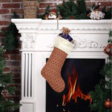 Overlook Halloween and Christmas Stocking - Horror Hotel Pattern AOP-Unique, high quality holiday stocking measuring approximately 7.85 x 17.5 Inches, plenty of space for small Christmas presents and candies. 3.53oz Premium quality 100% polyester stockings with printed classic horror hotel carpet pattern, themed top panel and sturdy hanging loop. Free Shipping Worldwide. -