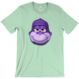 -Retro Y2K fashion hiphop streetwear purple swag high ape bonzi 420 great grape gorilla windows98 2000 internet meme spyware virus 1990s 90s funny stoner millennium icon bonzai viral Comfortable mens/unisex style Bella & Canvas t-shirt. Quality combed ring-spun cotton with a classic fit, crew neck & short sleeves. -Mint-S-