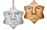 Funny TRUMP SNOWFLAKE Ornament, Porcelain Christmas Tree Keepsake Gift-The Angriest Little Snowflake in the USA A fragile ego on durable porcelain in an equally simple snowflake shape. 3" snowflake ornament with your choice of black and white or orange face. Anti-Trump GOP Republican Fascism Trump for Prison Trump Taxes Lock Him Up Treason Insurrection America American Impeached Traitor-