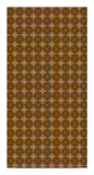OVERLOOK BALLROOM Floormat / Hall Runner Retro Geometric Hotel Pattern-Convention quality low profile, thin style floor mat. Durable non-woven polyester fiber top, non-slip rubber backing. Easily trimmed to fit a particular area. Customization and other sizes by request. Ships from the USA. Retro shining gold geometric horror hotel ballroom secondary flooring event walkway display decor.-60 x 120 inches-