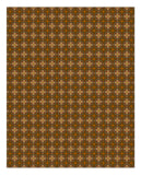 OVERLOOK BALLROOM Floormat / Hall Runner Retro Geometric Hotel Pattern-Convention quality low profile, thin style floor mat. Durable non-woven polyester fiber top, non-slip rubber backing. Easily trimmed to fit a particular area. Customization and other sizes by request. Ships from the USA. Retro shining gold geometric horror hotel ballroom secondary flooring event walkway display decor.-96 x 120 inches-