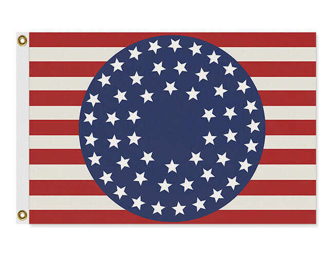 Watchmen 51 Star USA Flag, Custom Cosplay Photo Prop Replica Banner-High quality, professionally printed polyester banner pole flag in your choice of size and style - single or double sided with either grommets or pole pocket. 2x1 / 1x2 ft, 3x2 / 2x3 ft, 3x5 / 5x3 ft or custom size. Fully customizable on request Watchmen Universe 51 Star USA American flag photo prop replica pole banner-