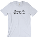 -Soft, comfortable mens/unisex Airlume combed and ring-spun cotton tee. Made-to-order and shipped from the USA. Funny dirty naughty my little pogchamp pegging meme peg sex sexual male anal stimulation pleasure bottoming bottom kinky feminization sissification public humiliation fetish kink humor ass butt stuff gag gift-Baby Blue-Extra Small (XS)-