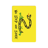 No Step on Snek Doormat, drawn version, Gadsden Snake Flag Parody meme-High quality 23.6 x 15.7in (60x40cm) doormat / floor mat. Professionally printed, durable & colorfast non-woven polyester fiber top, non-slip bottom. Indoor / outdoor use. Free Shipping Worldwide. No Step on Snek, Funny Gadsden Don't Tread on Me snake flag parody meme. Kid's child's drawing version. Sneaky snek mat-
