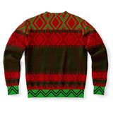 -Funny all-over-print unisex sweatshirt made of soft, comfortable cotton/polyester/spandex blend with brushed fleece interior. Each panel is individually printed, cut and sewn to ensure a flawless graphic that won't crack or peel. funny AOP computers IT on and off again mens womens ugly sweater christmas holiday jumper-