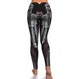 Cyborg Leggings - High Quaity All Over Print Costume Cosplay Leggings-Premium polyester and spandex blend four-way stretch costume / cosplay leggings. Squat-proof with elastic waistband and microfiber stitching. Free Shipping Worldwide from abroad. Sci-fi / Science Fiction LARP sexy unique robot android comfortable AOP leggings.-