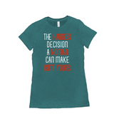 -Women's style Bella+Canvas, longer length, slim fit crew neck t-shirt in darker colors. Airlume combed and ring-spun cotton. Made to order, shipped from the USA Women's rights equality Keep Abortion Legal pro-choice Healthcare her body her choice Roe v Wade SCROTUS bans off our bodies PERSIST and Resist United ERA NOW-Deep Teal-S-