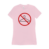 -We will not go back! High quality. Bella+Canvas brand 'Favorite Tee' shirt. Slim fit, longer length & crew neck. Airlume combed ring-spun cotton and poly blend options. SCROTUS Roe v Wade Women's Rights Reproductive Equality feminist protest RESIST Persist Bans Off Our Bodies My Body My Choice Pro-Choice Health Care-Pink-S-