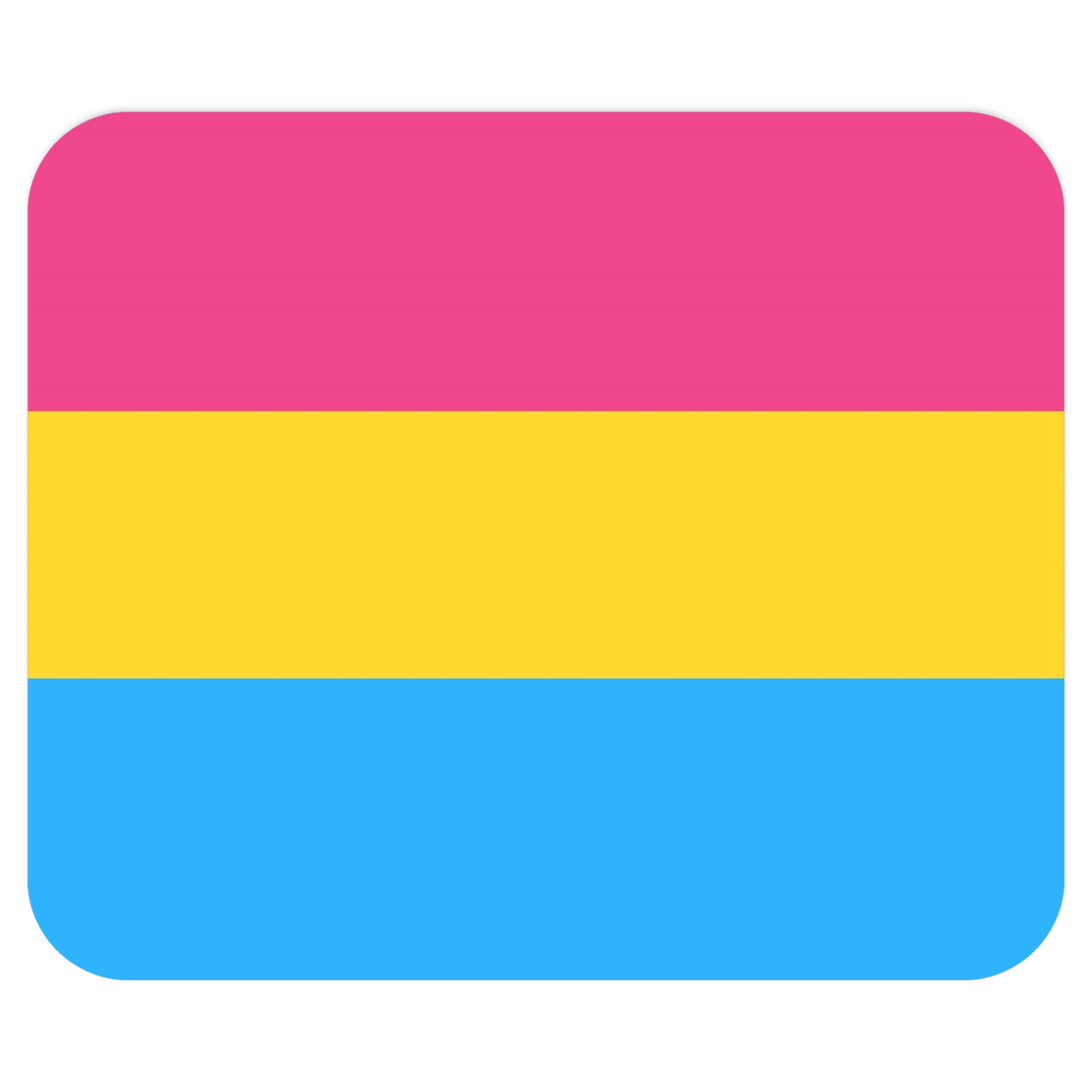 -Soft and comfortable 9x7 inch mousepad made from high density neoprene with a colorfast, stain resistant and easy to clean smooth fabric top layer.These items are made-to-order and typically ship in 2-3 business days from within the US. Pan Pansexual Flag Striped LGBTQ LGBTQIA LGBTQX Pride Mouse Pad-