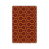 -High quality 23.6 x 15.7in (60x40cm) doormat / floor mat. Professionally printed, durable & colorfast non-woven polyester top, non-slip. Indoor / outdoor use. Free Shipping Worldwide. Unique classic retro horror hotel hallway carpet pattern doormat. Great gothic housewarming gift. Orange and brown midcentury geometric.-