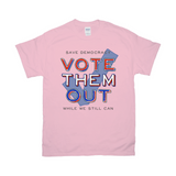 -Comfortable and durable mens / unisex style classic fit t-shirt. Soft 100% cotton, crew neck & short sleeves. These shirts are made-to-order and ship from the USA. Resist United voting rights equality 2022 midterm 2024 election anti-fascist stop fascism antifa womens abortion constitution LGBTQ BLM America march protest-Light Pink-S-
