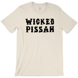 Funny WICKED PISSAH Tee, Mens/Unisex Adult Sizes, Shipped from the USA-Soft airlume cotton standard fit t-shirt with short sleeves and crew neck. - Boston Mass New England Massachusetts New Hampshire Rhode Island Maine Vermont Connecticut MA NH RI MN VT CT aweome regionalism saying slang townie chowda head masshole sox celtics bruins huskies revolution patriots black wolves fan smaht -XL-Natural-
