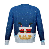 This Santa Loves To Go Down Sweatshirt - Funny Christmas Ugly Sweater-Funny all-over-printed unisex cotton/poly blend sweatshirt. The brushed fleece on the inside will make this your most comfy sweatshirt ever! Each panel is individually printed, cut and sewn to ensure a flawless graphic with no imperfections. • 20% cotton, 75% polyester, 5% spandex • Soft cotton handfeel fabric surface • Brushed fleece fabric on the inside • High definition printing colours • Design will never peel, flake or crack Free Shi
