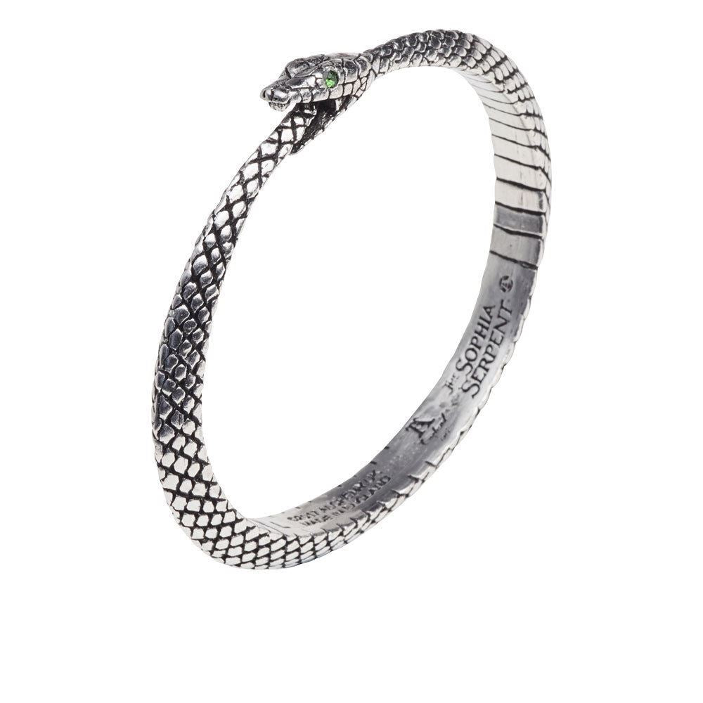 Sophia Serpent Bangle Bracelet, Alchemy Gothic, Classic Ouroboros -Small-664427046289