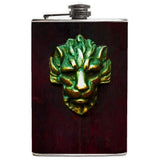 Lion's Head Drinking Flask - Waterproof Vinyl Wrapped Stainless Steel -
