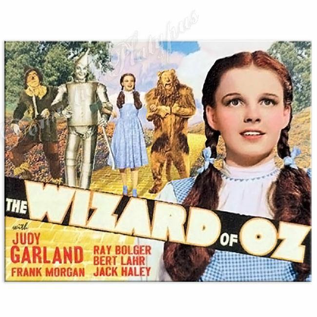 WIZARD OF OZ Yellow Brick Road Movie Poster Tin Sign, 16x12.5in Metal-