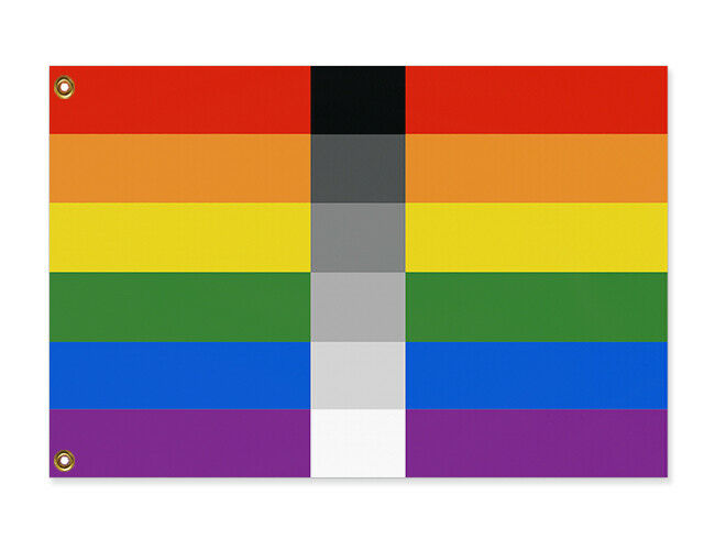Homoflexible Pride Flag 2x1 3x2 5x3 Hetero Flexible LGBT LGBTQ LGBTQIA-High quality, professionally printed polyester flag in your choice of size and style, single or fully double-sided with blackout layer, grommets or pole pocket / sleeve. 2x1ft / 1x2ft, 3x2ft / 2x3ft, 5x3ft / 3x5ft, custom. Fully customizable. Flexible Sexuality Love is Love Hetero Homo Heterosexual Homosexual Pride-