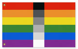 Homoflexible Pride Flag 2x1 3x2 5x3 Hetero Flexible LGBT LGBTQ LGBTQIA-High quality, professionally printed polyester flag in your choice of size and style, single or fully double-sided with blackout layer, grommets or pole pocket / sleeve. 2x1ft / 1x2ft, 3x2ft / 2x3ft, 5x3ft / 3x5ft, custom. Fully customizable. Flexible Sexuality Love is Love Hetero Homo Heterosexual Homosexual Pride-5 ft x 3 ft-Standard-Grommets-