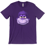 -Retro Y2K fashion hiphop streetwear purple swag high ape bonzi 420 great grape gorilla windows98 2000 internet meme spyware virus nineties funny stoner millennium icon Comfortable and durable mens/unisex style Bella & Canvas t-shirt. Quality combed ring-spun cotton with a classic fit, crew neck and short sleeves. -Heather Team Purple-S-