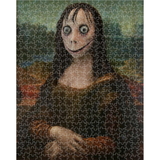-High quality Momo Mona Lisa jigsaw puzzle. Available in 520 piece 16x20" and 1014 piece 20x30" sizes. These puzzles are made-to-order and typically ship in 2-3 business days from the USA. Funny creepy weird wtf momo monster meme gift-520pcs / 16x20"-