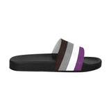 -High quality slip-on sandals constructed of lightweight, durable, soft and comfortable PVC. These sandals are made-to-order. Free shipping from abroad. LGBTQ LGBTQIA LGBTX Asexual Pride Equality Flip Flops Footwear Shoes Summer Ace Beach Fashion Rights Equality March Parade Protest unisex nonbinary mens women youth -