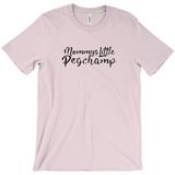 -Soft, comfortable mens/unisex Airlume combed and ring-spun cotton tee. Made-to-order and shipped from the USA. Funny dirty naughty my little pogchamp pegging meme peg sex sexual male anal stimulation pleasure bottoming bottom kinky feminization sissification public humiliation fetish kink humor ass butt stuff gag gift-Pink-Extra Small (XS)-