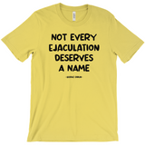 -Unisex/mens style Bella & Canvas crew neck t-shirt. Classic fit, combed ing-spun cotton. Ethical & ecological production. Made-to-order, shipped from the USA. Feminist Women's Rights Equality George Carlin Quote abortion is healthcare SCROTUS Roe v Wade Persist Resist Protest VOTE pro-choice Bans Off My Body My Choice-Maize Yellow-S-