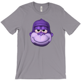 -Retro Y2K fashion hiphop streetwear purple swag high ape bonzi 420 great grape gorilla windows98 2000 internet meme spyware virus nineties funny stoner millennium icon Comfortable and durable mens/unisex style Bella & Canvas t-shirt. Quality combed ring-spun cotton with a classic fit, crew neck and short sleeves. -Storm-S-