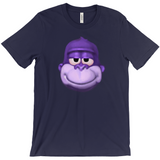 -Retro Y2K fashion hiphop streetwear purple swag high ape bonzi 420 great grape gorilla windows98 2000 internet meme spyware virus nineties funny stoner millennium icon Comfortable and durable mens/unisex style Bella & Canvas t-shirt. Quality combed ring-spun cotton with a classic fit, crew neck and short sleeves. -Navy-S-