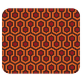 Overlook Mousepad, Classic Retro Horror Hotel Carpet Geometric Pattern-