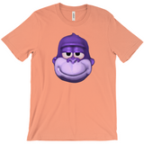 -Retro Y2K fashion hiphop streetwear purple swag high ape bonzi 420 great grape gorilla windows98 2000 internet meme spyware virus 1990s 90s funny stoner millennium icon bonzai viral Comfortable mens/unisex style Bella & Canvas t-shirt. Quality combed ring-spun cotton with a classic fit, crew neck & short sleeves. -Sunset Orange-S-