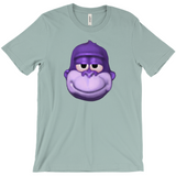 -Retro Y2K fashion hiphop streetwear purple swag high ape bonzi 420 great grape gorilla windows98 2000 internet meme spyware virus 1990s 90s funny stoner millennium icon bonzai viral Comfortable mens/unisex style Bella & Canvas t-shirt. Quality combed ring-spun cotton with a classic fit, crew neck & short sleeves. -Dusty Blue-S-