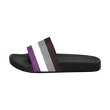 -High quality slip-on sandals constructed of lightweight, durable, soft and comfortable PVC. These sandals are made-to-order. Free shipping from abroad. LGBTQ LGBTQIA LGBTX Asexual Pride Equality Flip Flops Footwear Shoes Summer Ace Beach Fashion Rights Equality March Parade Protest unisex nonbinary mens women youth -