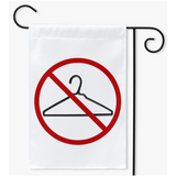-100% poly poplin-canvas yard / garden flag with sleeve. 12x18, 18x27, 24x36. Made in the USA. Pro-Choice protest banner sign. Keep abortion free and legal. Abortion is healthcare. Women's Rights are Human Rights. SCROTUS Roe v Wade decision. RESIST Religious Fascism, misogyny, fundamentalist christian sharia law. -White-18.325x27 inch-Single-