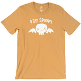 -Stay Spoopy winged skull graphic tee. High quality printing on soft Bella Canvas Canvas shirt. These shirts are made-to-order and typically ship in 2-4 business days from within the USA. Funny kowai cute halloween goth gothic spoopy spooky girl boy mens womens unisex t-shirt -Orange-XS-