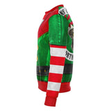 Biker Elf Costume Sweatshirt - Funny Christmas Holiday Jumper-Fun and festive all-over-print unisex sweatshirt features a soft and durable fabric that has a cotton feel to it. The brushed fleece on the inside will make this your most comfy sweatshirt ever! Each panel is individually printed, cut and sewn to ensure a flawless graphic with no imperfections. • 20% cotton, 75% polyester, 5% spandex • Soft cotton handfeel fabric surface • Brushed fleece fabric on the inside • High definition printing colours • D