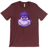 -Retro Y2K fashion hiphop streetwear purple swag high ape bonzi 420 great grape gorilla windows98 2000 internet meme spyware virus nineties funny stoner millennium icon Comfortable and durable mens/unisex style Bella & Canvas t-shirt. Quality combed ring-spun cotton with a classic fit, crew neck and short sleeves. -Maroon-S-