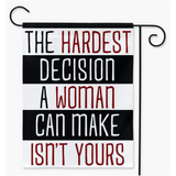 -100% poly poplin-canvas yard / garden flag with sleeve. 12x18, 18x27, 24x36. Made in the USA. Abortion rights equality freedom of religion pro-choice protest banner sign. Keep abortion & and legal. Abortion is healthcare. Women's Rights are Human Rights. SCROTUS Roe v Wade decision. RESIST Religious Fascism, misogyny-24.5x32.125 inch-Single-